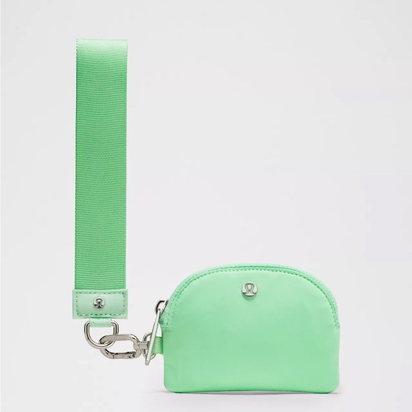 Lululemon Dual Pouch Wristlet- Citra Lime/Smoky Mint - Picture 5 of 5